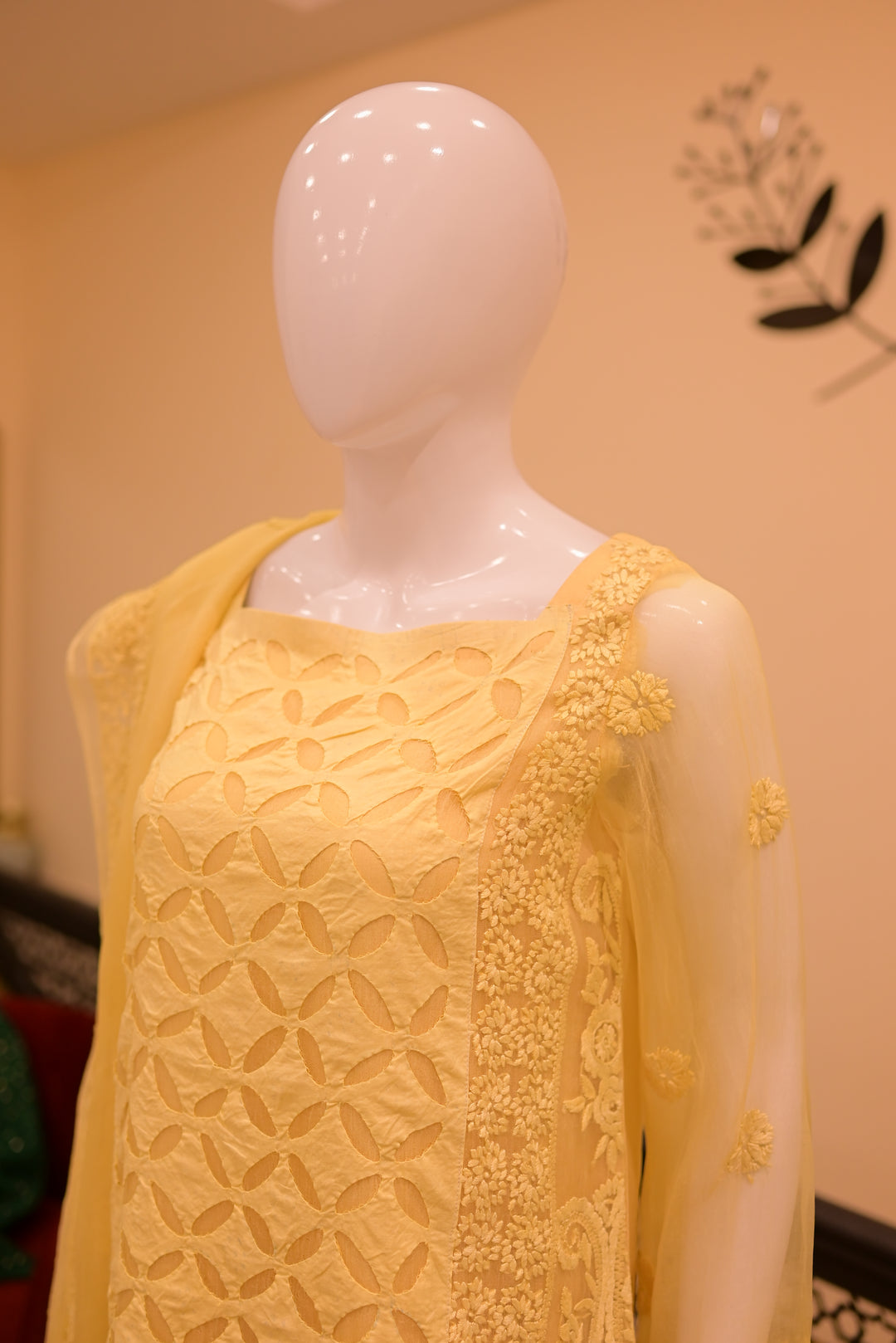 Yellow Block Print Dress
