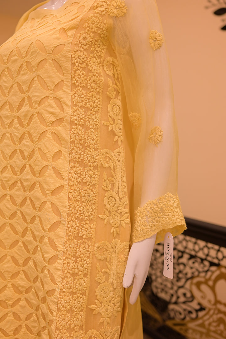 Yellow Block Print Dress