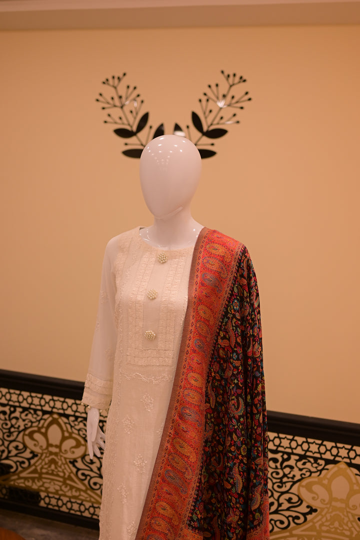 Printed Zari Shawl