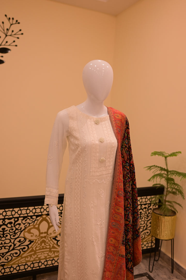 Printed Zari Shawl