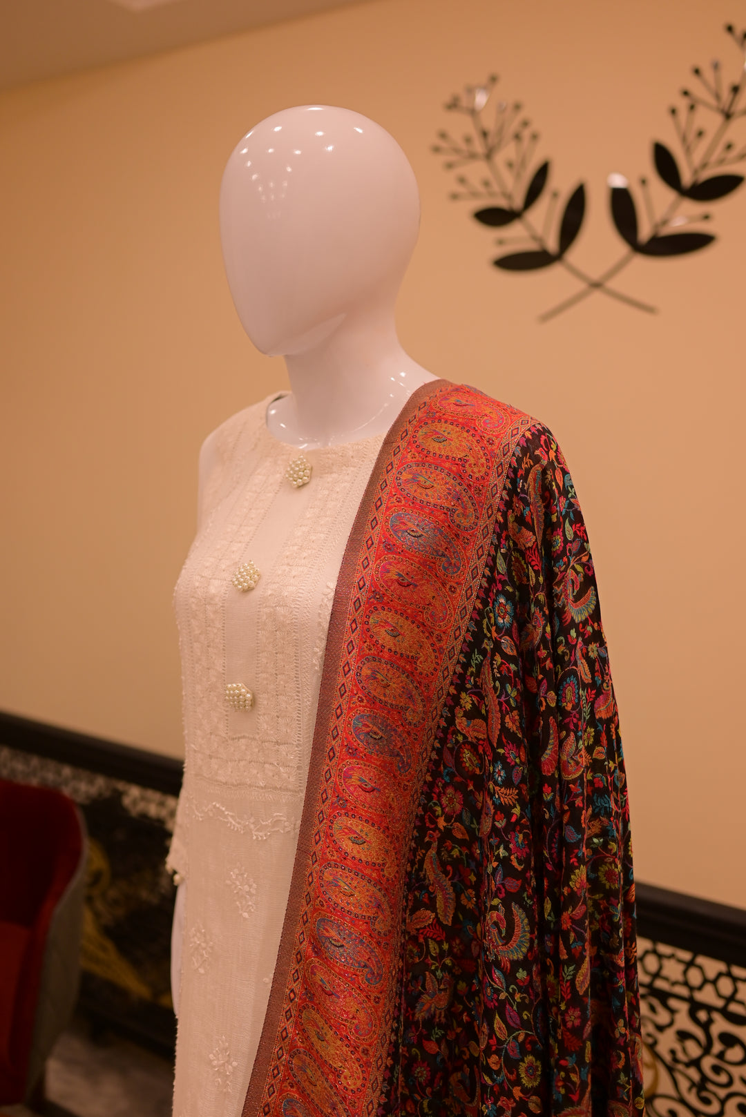 Printed Zari Shawl