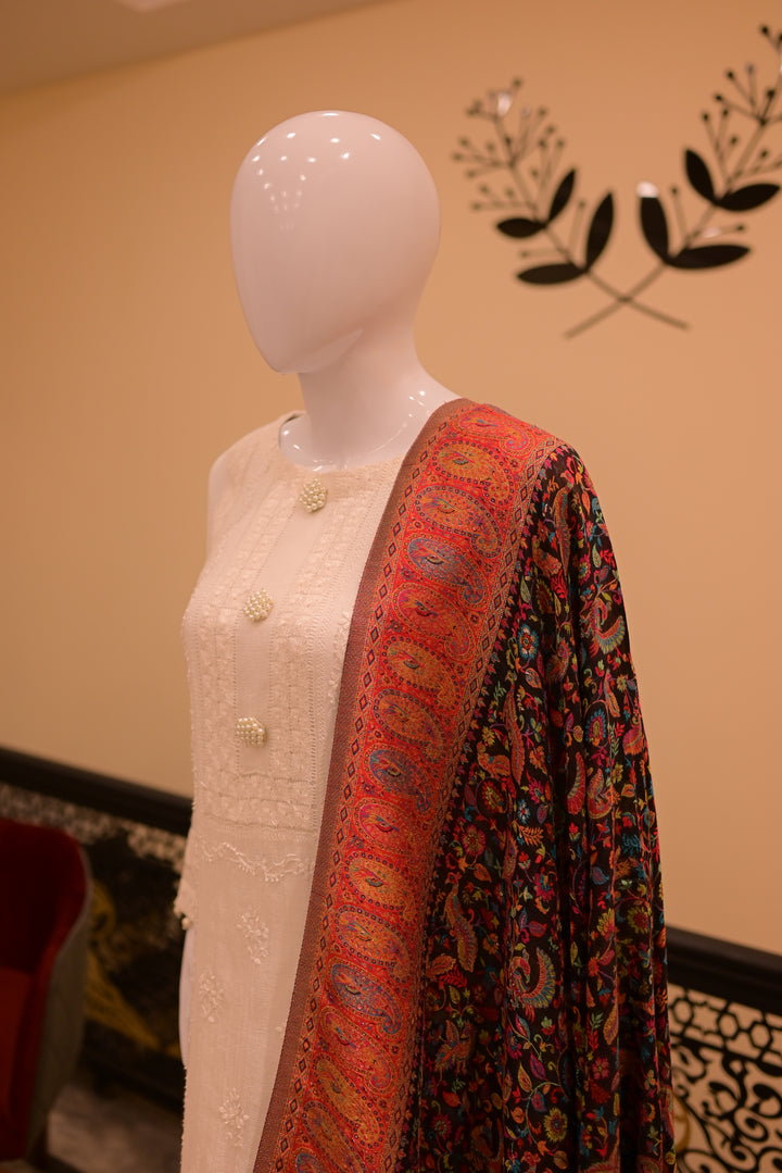 Printed Zari Shawl