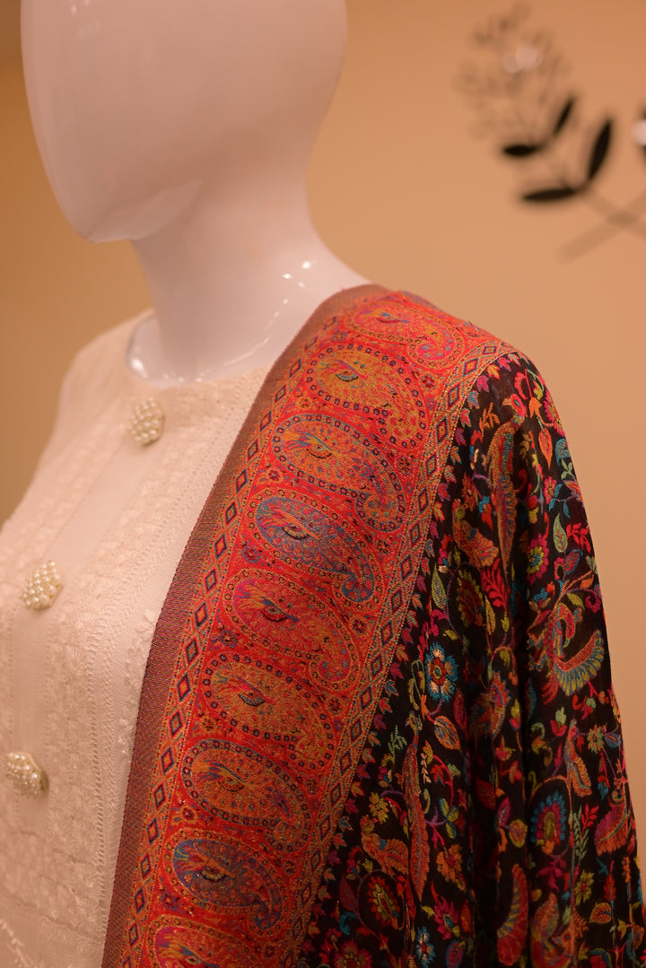 Printed Zari Shawl