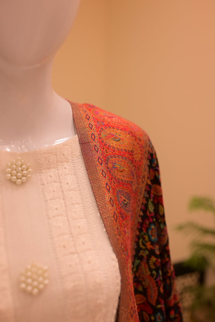 Printed Zari Shawl