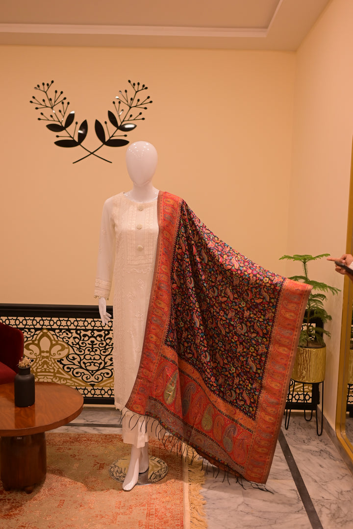Printed Zari Shawl