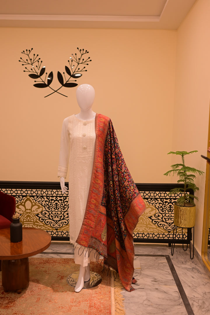 Printed Zari Shawl