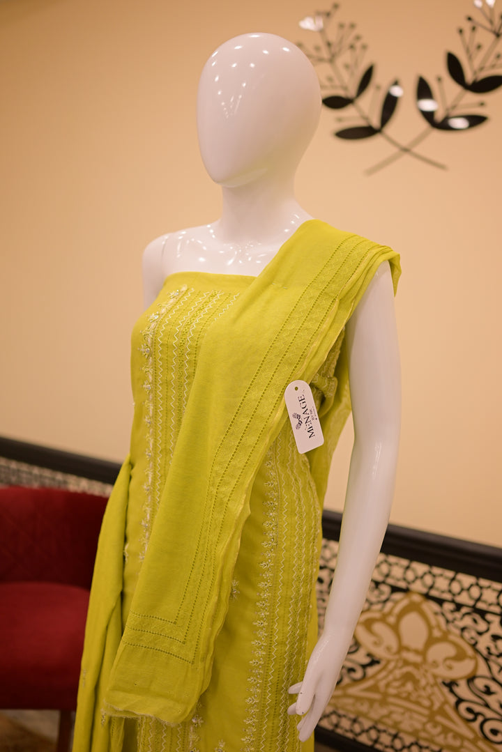 Unstitched 2pc Cotton Net-Dhani