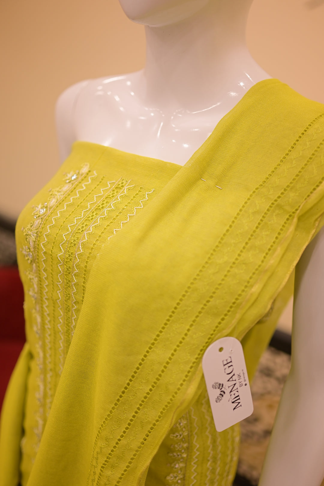 Unstitched 2pc Cotton Net-Dhani