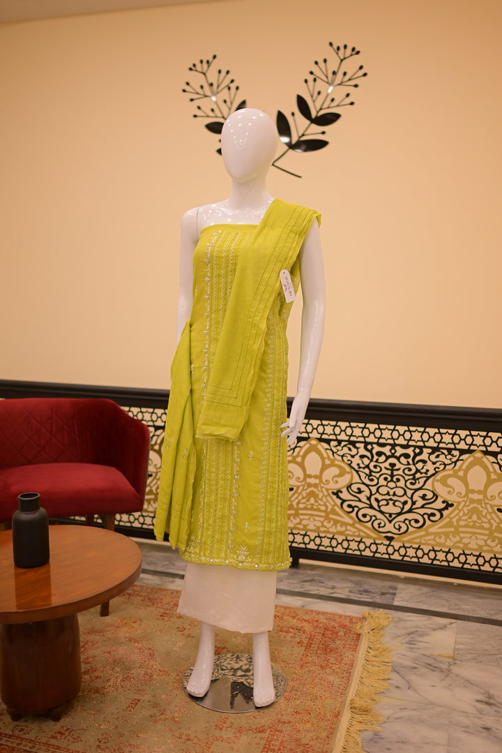 Unstitched 2pc Cotton Net-Dhani