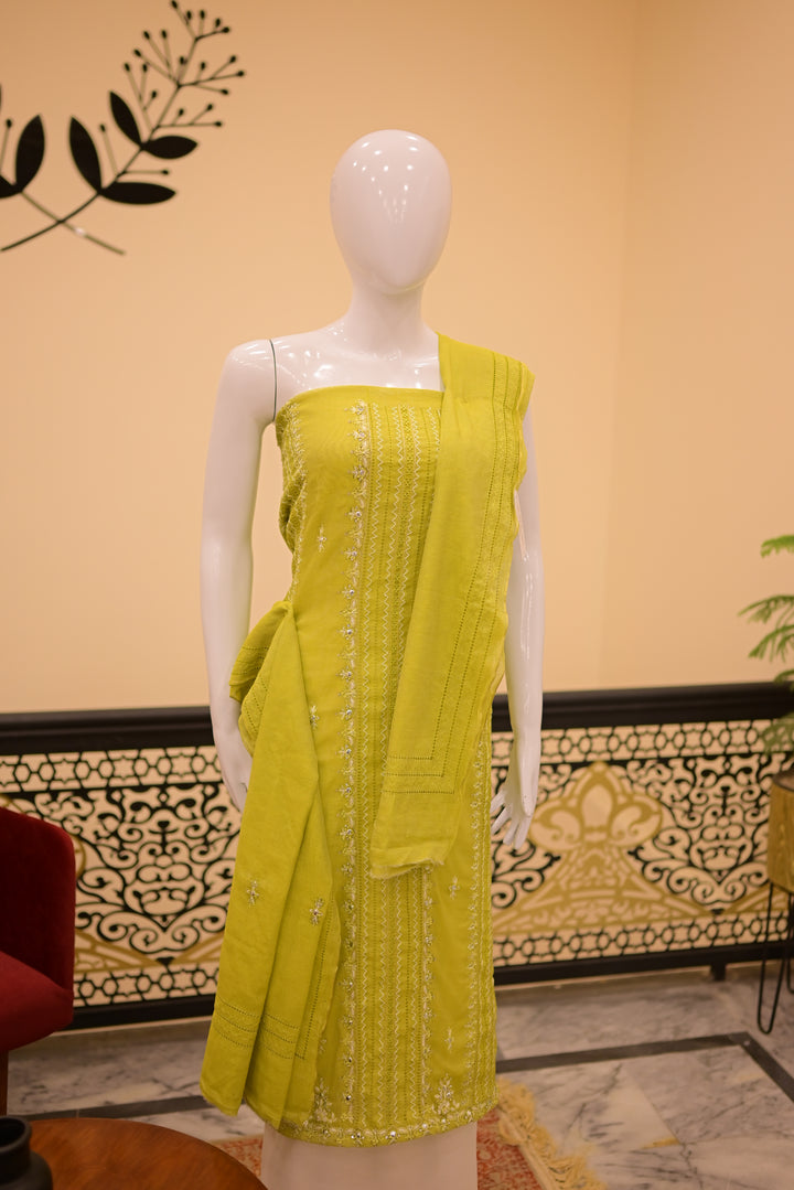 Unstitched 2pc Cotton Net-Dhani