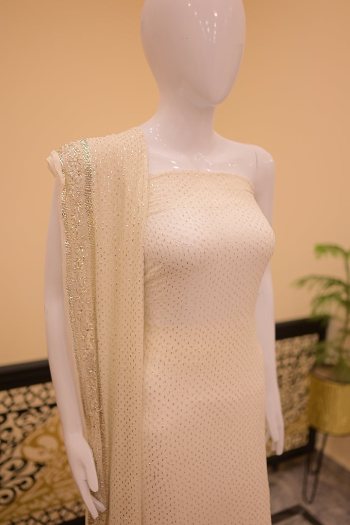 Chawal Dana Mukesh Shirt+dupatta